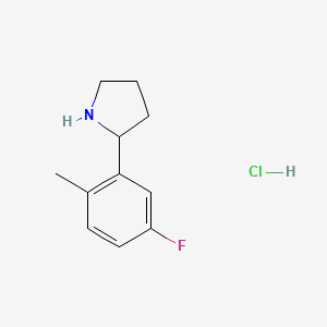 2-(5-Fluoro-2-methylphenyl)pyrrolidine hydrochloride