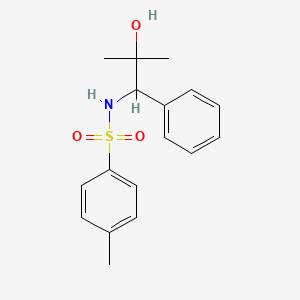 molecular formula C17H21NO3S B13395304 N-(2-hydroxy-2-methyl-1-phenylpropyl)-4-methylbenzenesulfonamide 