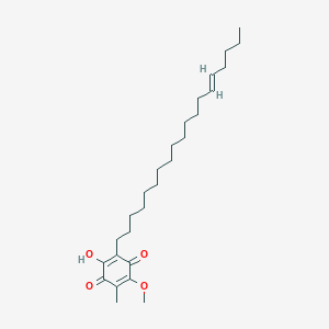 molecular formula C27H44O4 B13395331 2-Hydroxy-5-methoxy-6-methyl-3-((e)-nonadec-14-enyl)[1,4]benzoquinone 