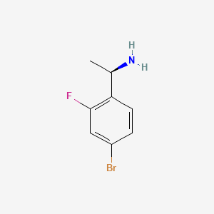 molecular formula C8H9BrFN B1339536 (R)-1-(4-溴-2-氟苯基)乙胺 CAS No. 845930-79-2