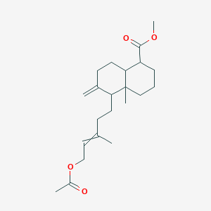 Methyl 5-(5-acetyloxy-3-methylpent-3-enyl)-4a-methyl-6-methylidene-1,2,3,4,5,7,8,8a-octahydronaphthalene-1-carboxylate