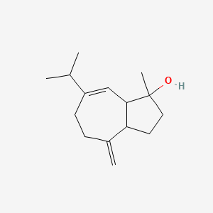 1-Methyl-4-methylidene-7-propan-2-yl-2,3,3a,5,6,8a-hexahydroazulen-1-ol