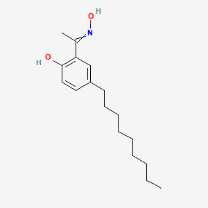 molecular formula C17H27NO2 B13395371 1-(2-Hydroxy-5-nonylphenyl)ethanone oxime CAS No. 93913-80-5