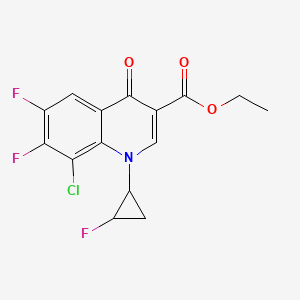 Ethyl 8-chloro-6,7-difluoro-1-((1R,2S)-2-fluorocyclopropyl)-4-oxo-1,4-dihydroquinoline-3-carboxylate