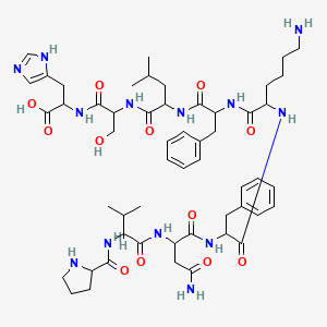 molecular formula C53H77N13O12 B13395425 Pvnfkflsh 