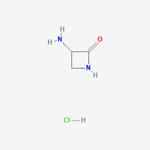 molecular formula C3H7ClN2O B13395426 (R)-3-Aminoazetidin-2-one Hydrochloride 