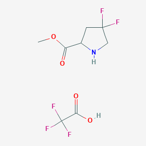 Methyl (2S)-4,4-difluoropyrrolidine-2-carboxylate; 2,2,2-trifluoroacetic acid