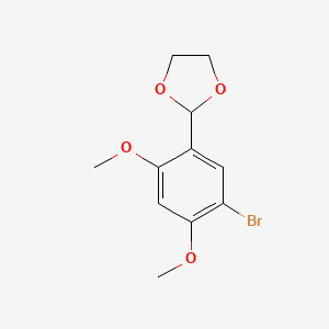 B1339543 2-(5-Bromo-2,4-dimethoxyphenyl)-1,3-dioxolane CAS No. 552845-84-8