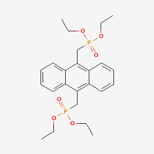 molecular formula C24H32O6P2 B1339545 9,10-双(二乙基磷酰甲基)蒽 CAS No. 60974-92-7