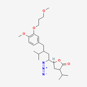 5(S)-[1(S)-Azido-3(S)-[4-methoxy-3-(3-methoxypropoxy)benzyl]-4-methylpentyl]-3(S)-isopropyldihydrofuran-2-one