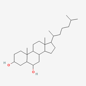 molecular formula C27H48O2 B13395484 6alpha-Hydroxy-5alpha-cholestane-d7 