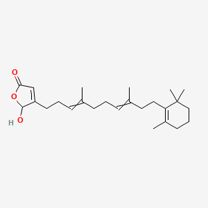 4-[(3E,7E)-4,8-Dimethyl-10-(2,6,6-trimethyl-1-cyclohexen-1-yl)-3,7-decadien-1-yl]-5-hydroxy-2(5H)-furanone