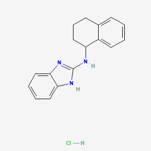 N-(1,2,3,4-tetrahydronaphthalen-1-yl)-1H-benzimidazol-2-amine;hydrochloride