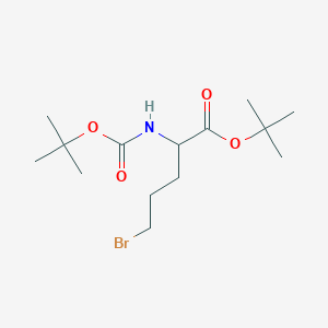 tert-Butyl 5-bromo-2-((tert-butoxycarbonyl)amino)pentanoate