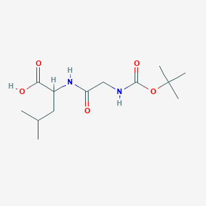 (S)-2-(2-(tert-butoxycarbonylamino)acetamido)-4-methylpentanoic acid