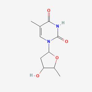 molecular formula C10H14N2O4 B13395995 1-(4-Hydroxy-5-methyloxolan-2-yl)-5-methylpyrimidine-2,4-dione 