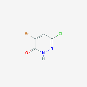 molecular formula C4H2BrClN2O B1339600 4-Bromo-6-chloropyridazin-3(2H)-one CAS No. 933041-13-5