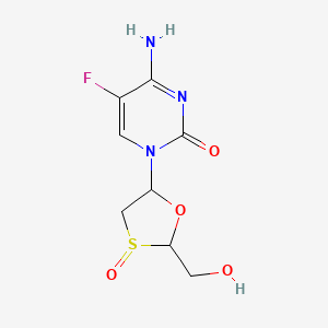 4-Amino-5-fluoro-1-[2-(hydroxymethyl)-3-oxo-1,3-oxathiolan-5-yl]pyrimidin-2-one