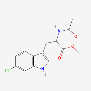 methyl 2-acetamido-3-(6-chloro-1H-indol-3-yl)propanoate