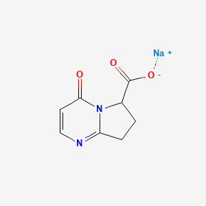 sodium;4-oxo-7,8-dihydro-6H-pyrrolo[1,2-a]pyrimidine-6-carboxylate