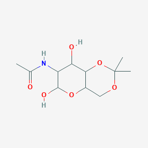 N-((4AR,7R,8R,8aS)-6,8-dihydroxy-2,2-dimethylhexahydropyrano[3,2-d][1,3]dioxin-7-yl)acetamide