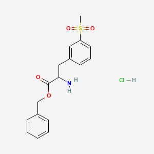 benzyl (2S)-2-amino-3-(3-methanesulfonylphenyl)propanoate hydrochloride