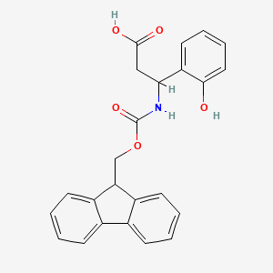 molecular formula C24H21NO5 B13396216 Fmoc-(R)-3-Amino-3-(2-hydroxyphenyl)-propionic acid 