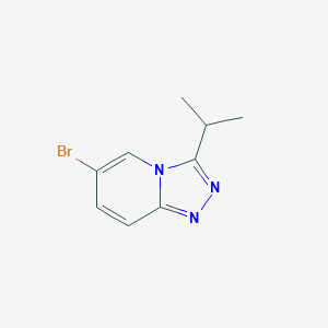 molecular formula C9H10BrN3 B1339622 6-Bromo-3-isopropyl-[1,2,4]triazolo[4,3-a]pyridine CAS No. 459448-06-7