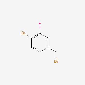 molecular formula C7H5Br2F B1339632 4-溴-3-氟苄基溴 CAS No. 127425-73-4
