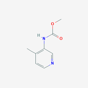 molecular formula C8H10N2O2 B1339633 N-(4-甲基吡啶-3-基)甲基氨基甲酸甲酯 CAS No. 694495-63-1