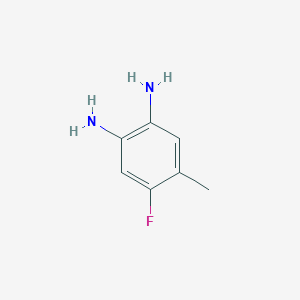molecular formula C7H9FN2 B1339648 4-氟-5-甲苯-1,2-二胺 CAS No. 97389-11-2
