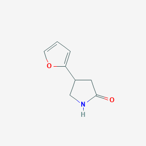 molecular formula C8H9NO2 B1339649 4-(Furan-2-yl)pyrrolidin-2-one CAS No. 88221-11-8