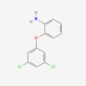 molecular formula C12H9Cl2NO B1339653 2-(3,5-二氯苯氧基)苯胺 CAS No. 76838-75-0