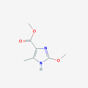 molecular formula C7H10N2O3 B133968 Methyl 2-methoxy-5-methyl-1H-imidazole-4-carboxylate CAS No. 151196-60-0