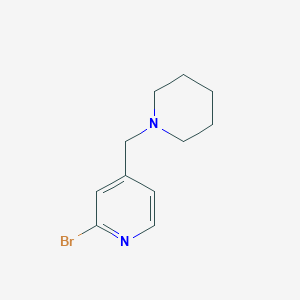 molecular formula C11H15BrN2 B1339682 2-溴-4-(哌啶-1-基甲基)吡啶 CAS No. 88046-02-0