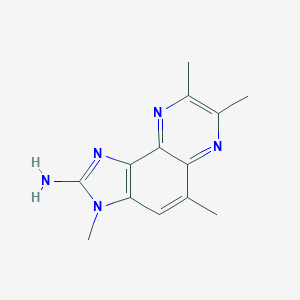 molecular formula C13H15N5 B133971 3H-Imidazo(4,5-f)quinoxalin-2-amine, 3,5,7,8-tetramethyl- CAS No. 146177-58-4