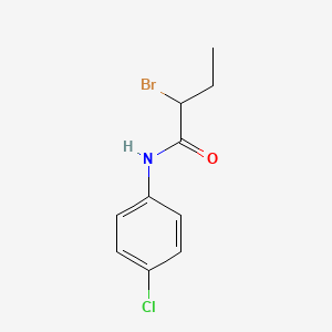 molecular formula C10H11BrClNO B1339712 2-bromo-N-(4-chlorophenyl)butanamide CAS No. 90841-17-1