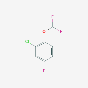 molecular formula C7H4ClF3O B1339723 2-氯-1-(二氟甲氧基)-4-氟苯 CAS No. 106969-09-9