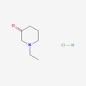 molecular formula C7H14ClNO B1339733 1-Ethylpiperidin-3-one hydrochloride CAS No. 41361-28-8