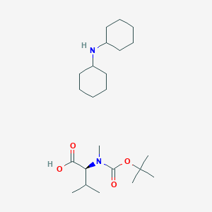 molecular formula C23H44N2O4 B1339734 Boc-MeVal-OH DCHA CAS No. 35761-42-3