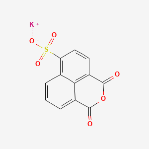 molecular formula C12H5KO6S B1339736 4-Sulfo-1,8-naphthalic anhydride potassium salt CAS No. 71501-16-1