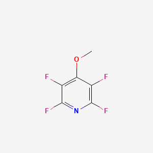 molecular formula C6H3F4NO B1339761 2,3,5,6-Tetrafluoro-4-methoxypyridine CAS No. 2375-90-8