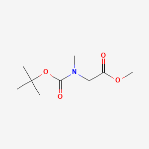 molecular formula C9H17NO4 B1339764 Methyl 2-((tert-butoxycarbonyl)(methyl)amino)acetate CAS No. 42492-57-9