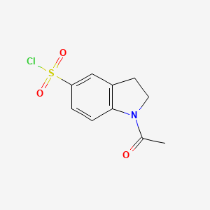 molecular formula C10H10ClNO3S B1339768 1-acetyl-2,3-dihydro-1H-indole-5-sulfonyl chloride CAS No. 52206-05-0