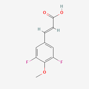 molecular formula C10H8F2O3 B1339780 3,5-Difluoro-4-methoxycinnamic acid CAS No. 105219-43-0