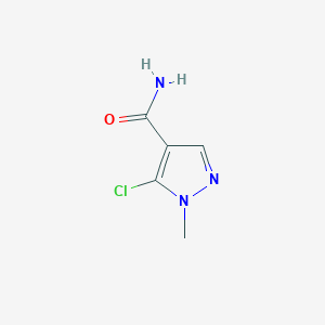 molecular formula C5H6ClN3O B1339782 5-Chloro-1-methyl-1h-pyrazole-4-carboxamide CAS No. 110763-18-3