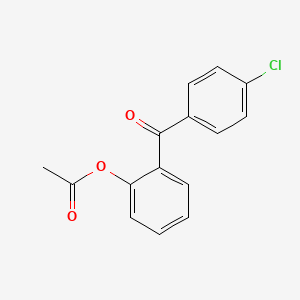 molecular formula C15H11ClO3 B1339786 2-Acetoxy-4'-chlorobenzophenone CAS No. 890099-13-5