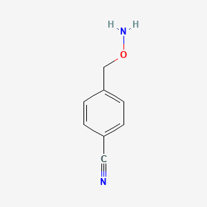 molecular formula C8H8N2O B1339787 4-[(aminooxy)methyl]Benzonitrile CAS No. 1782-39-4