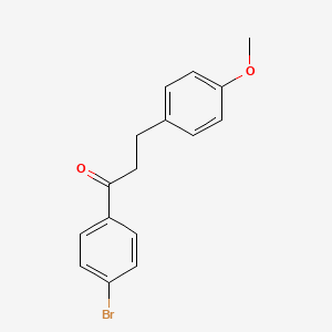 molecular formula C16H15BrO2 B1339790 1-(4-溴苯基)-3-(4-甲氧苯基)丙烷-1-酮 CAS No. 648903-46-2