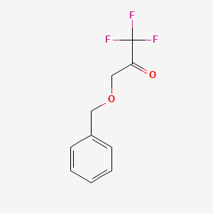 molecular formula C10H9F3O2 B1339796 2-丙酮，1,1,1-三氟-3-(苯甲氧基)- CAS No. 329065-59-0
